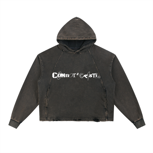 Connor Cristi Frayed Logo Hoodie